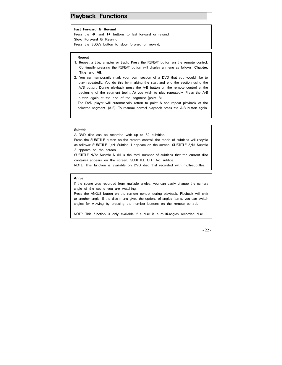 Playback functions | Polaroid PDV-0700 User Manual | Page 21 / 27