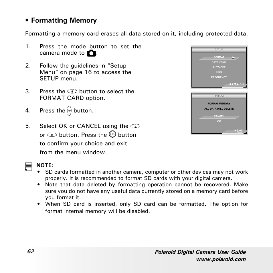 Polaroid a700 User Manual | Page 62 / 84