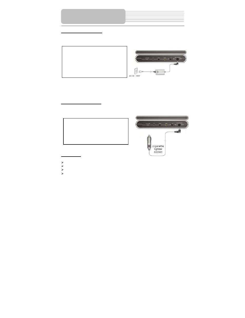 Power supply preparation | Polaroid PDM-0743LA User Manual | Page 18 / 40