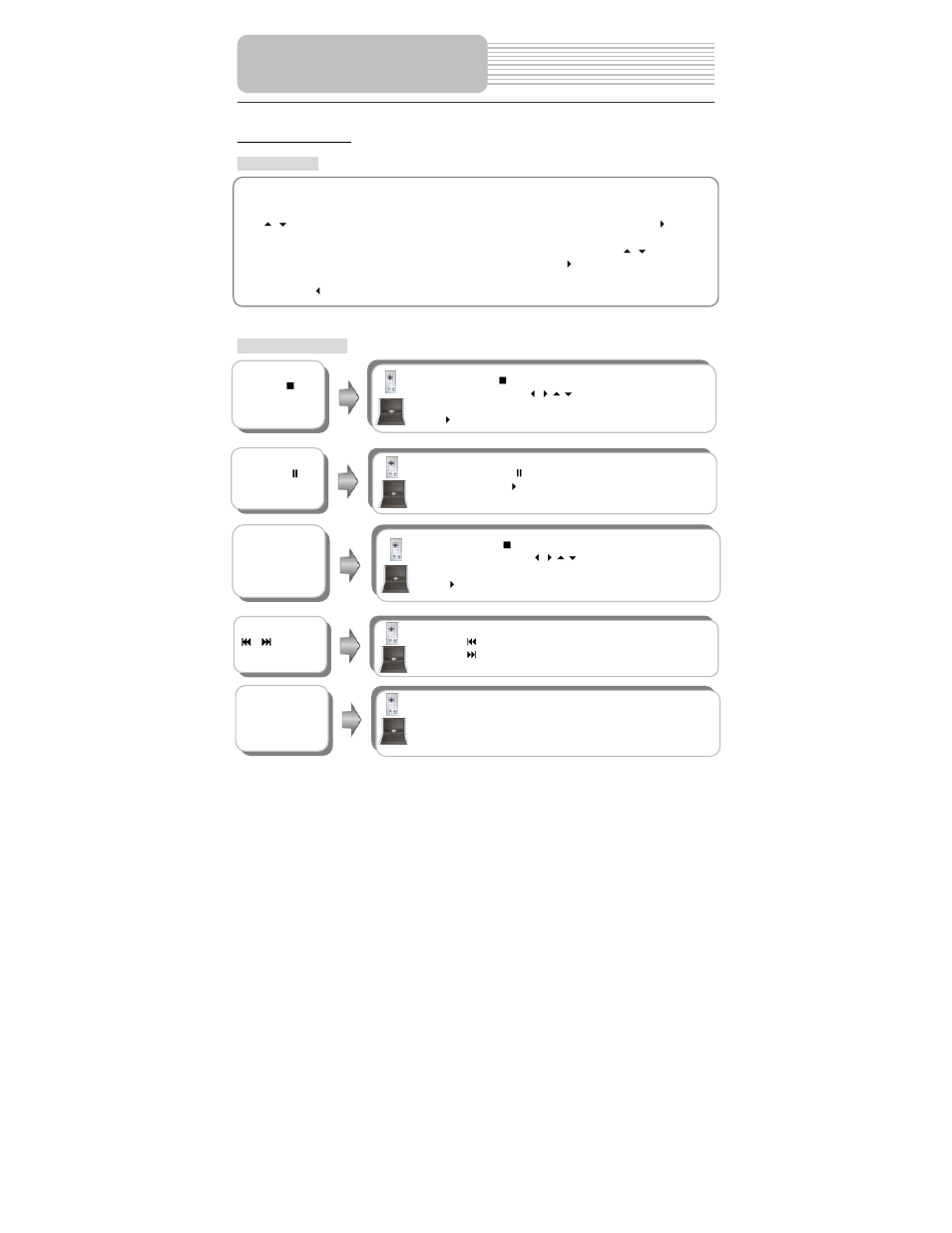 Playback operation | Polaroid PDM-0743LA User Manual | Page 28 / 40