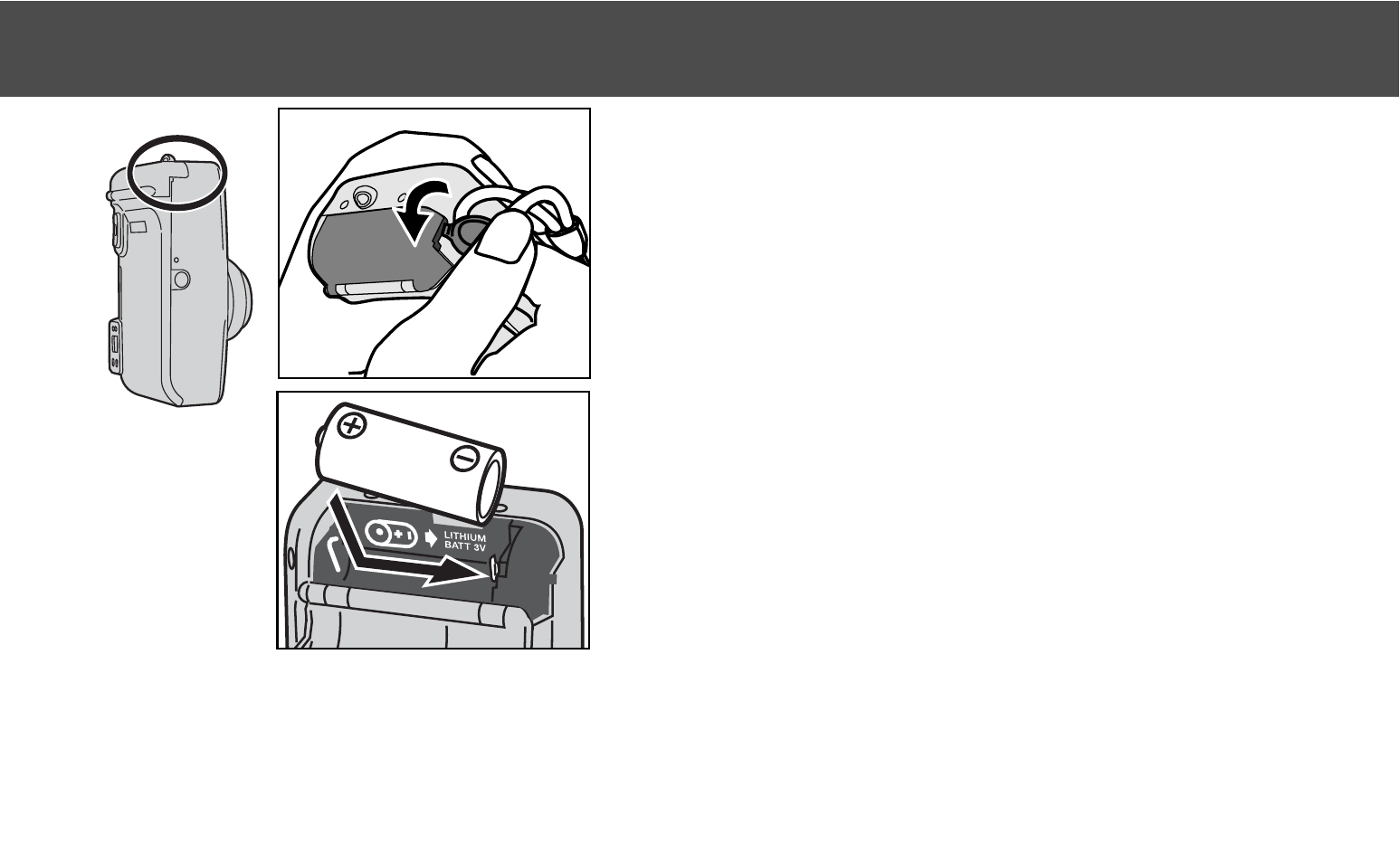 Inserting the battery | Polaroid 140 User Manual | Page 17 / 80