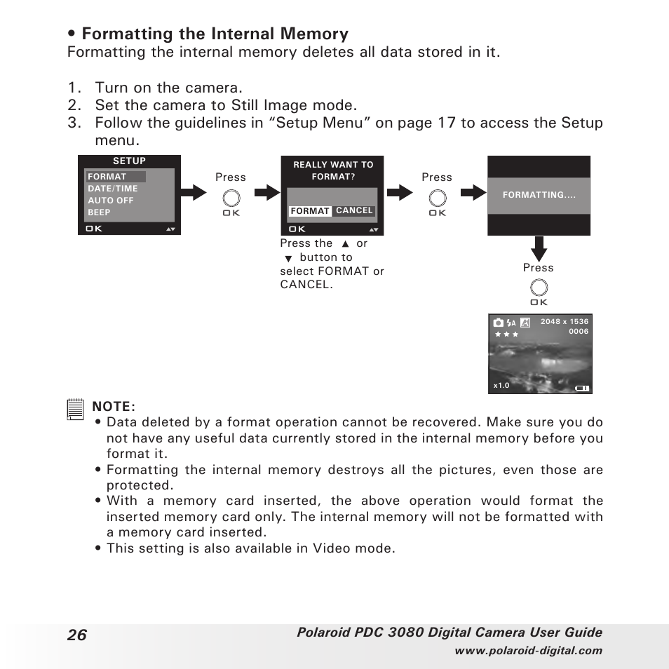 Polaroid PDC3080 User Manual | Page 26 / 90