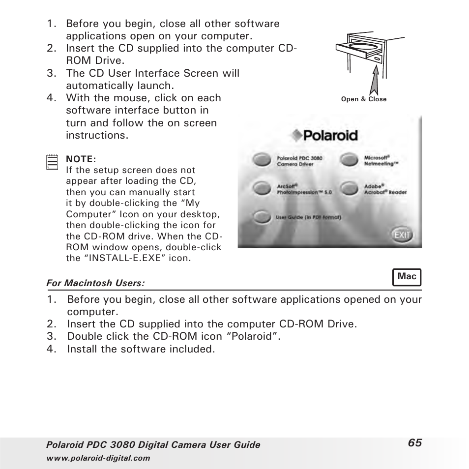 Polaroid PDC3080 User Manual | Page 65 / 90