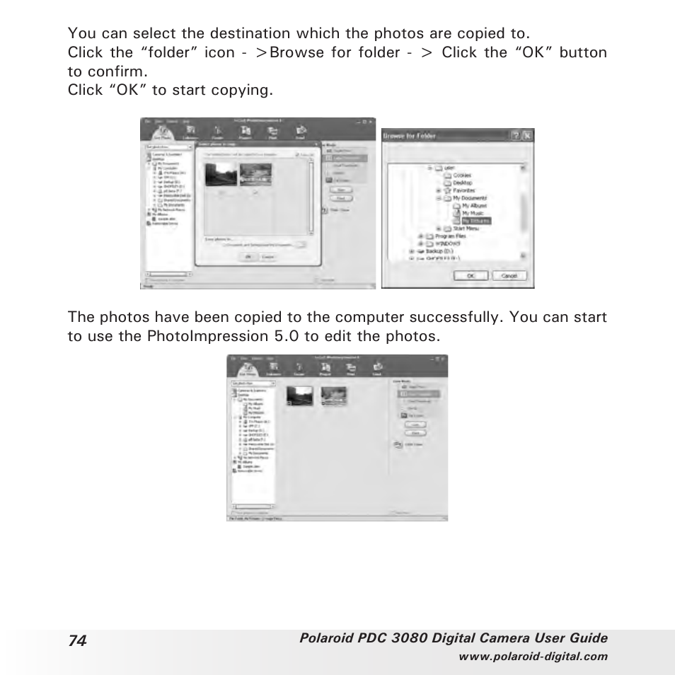 Polaroid PDC3080 User Manual | Page 74 / 90