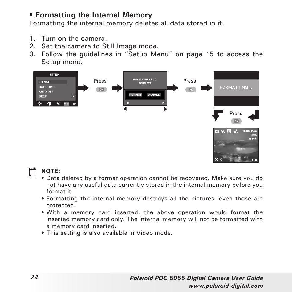 Polaroid PDC 505 User Manual | Page 24 / 88