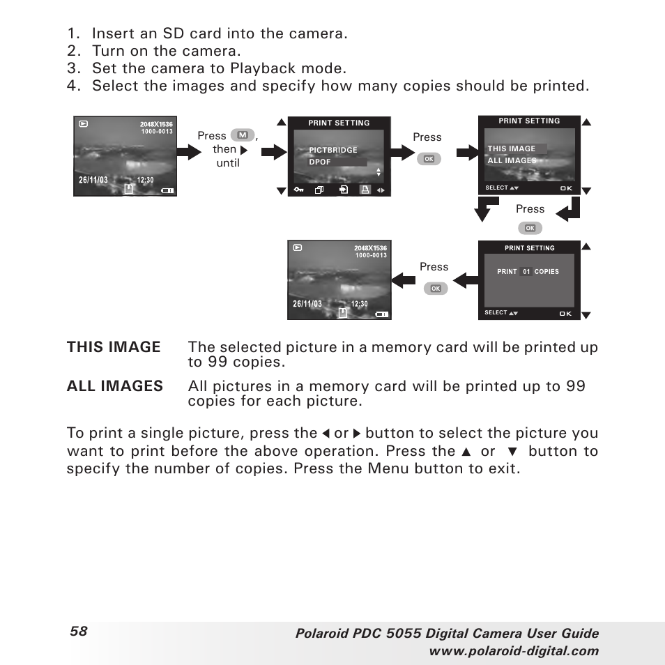 Polaroid PDC 505 User Manual | Page 58 / 88