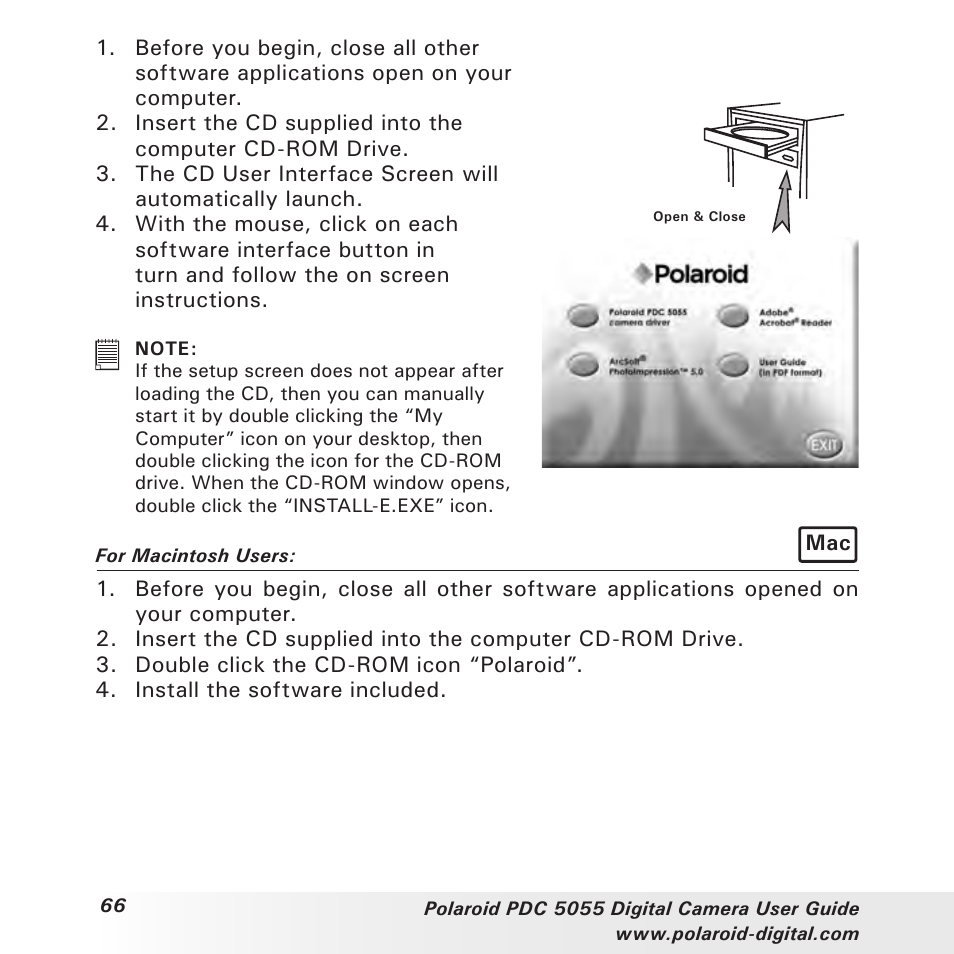 Polaroid PDC 505 User Manual | Page 66 / 88