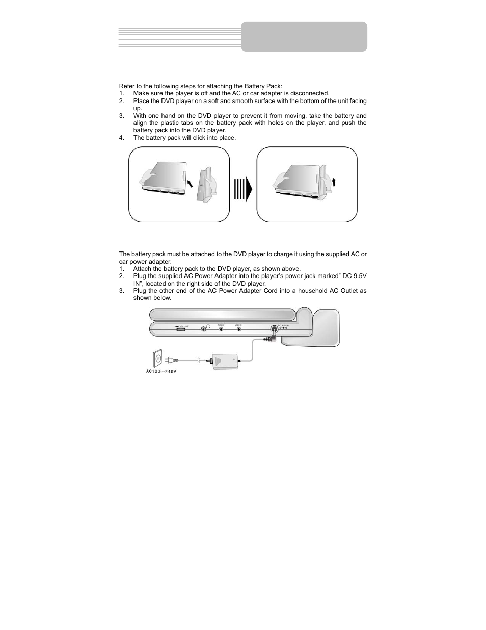 Rechargeable battery | Polaroid PDM-1040 User Manual | Page 22 / 45