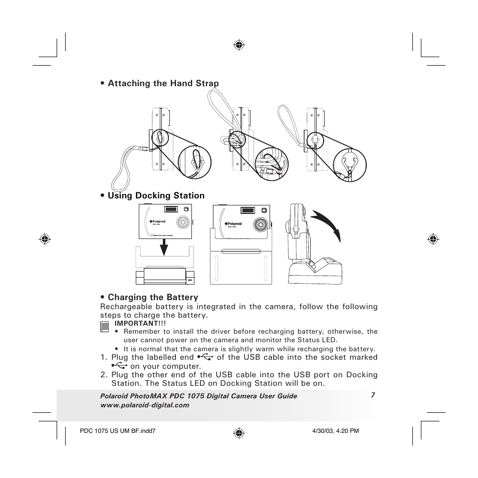 Polaroid PDC 1075 User Manual | Page 7 / 49