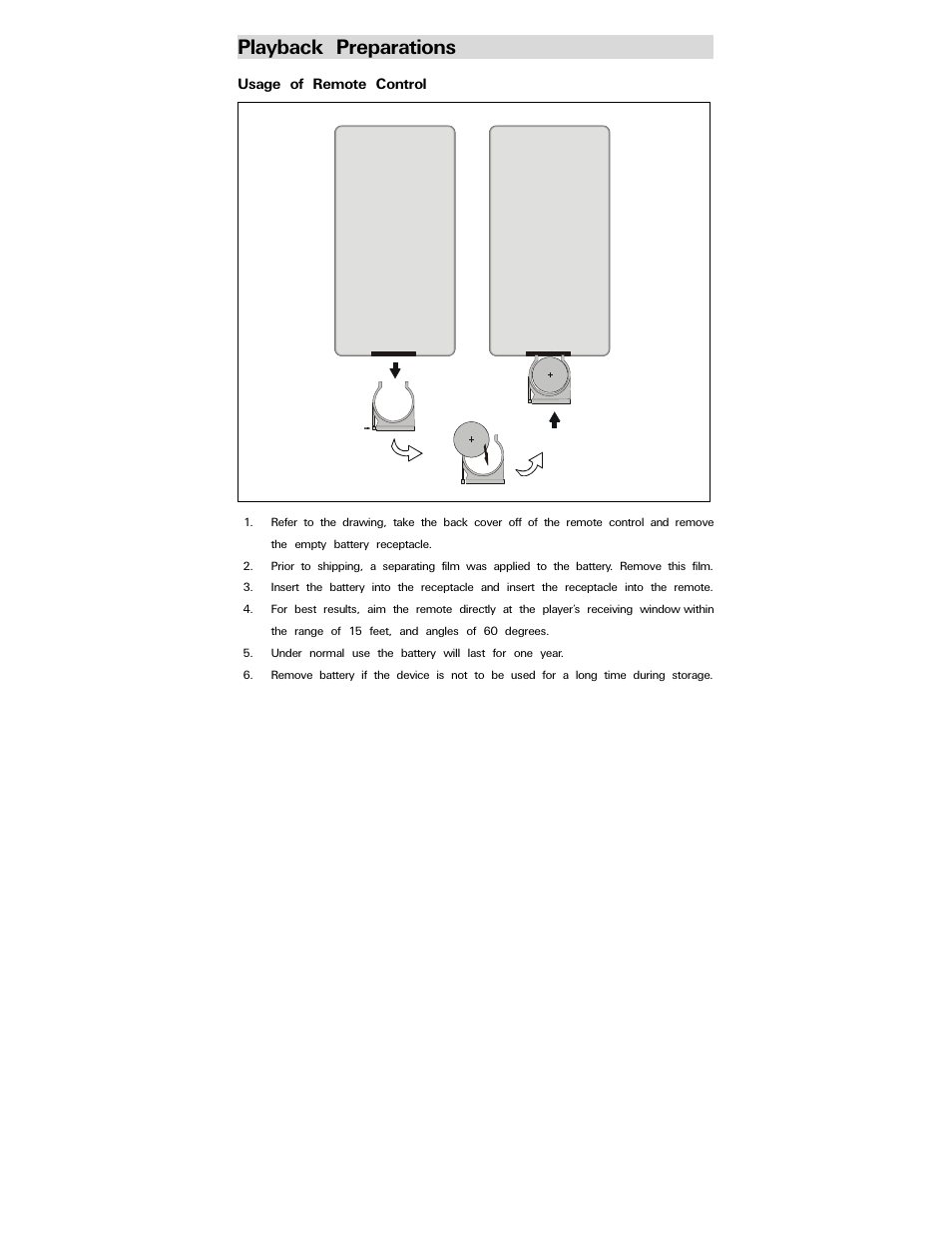 Playback preparations | Polaroid PDV-0750 User Manual | Page 11 / 29