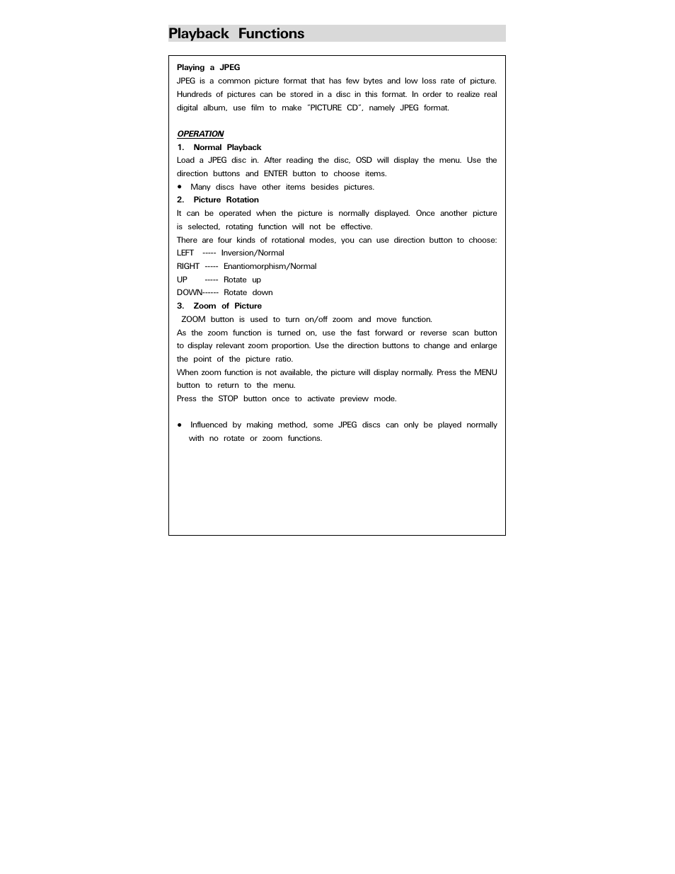 Playback functions | Polaroid PDV-0750 User Manual | Page 23 / 29