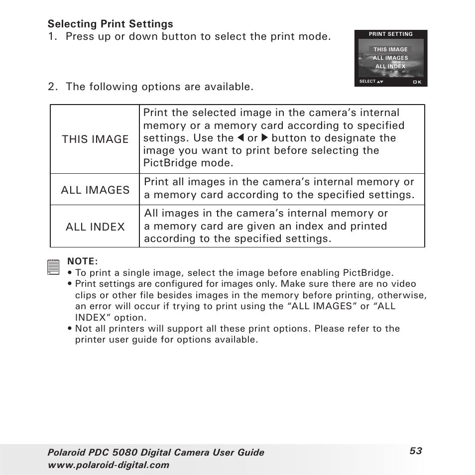 Polaroid PDC 5080 User Manual | Page 53 / 88