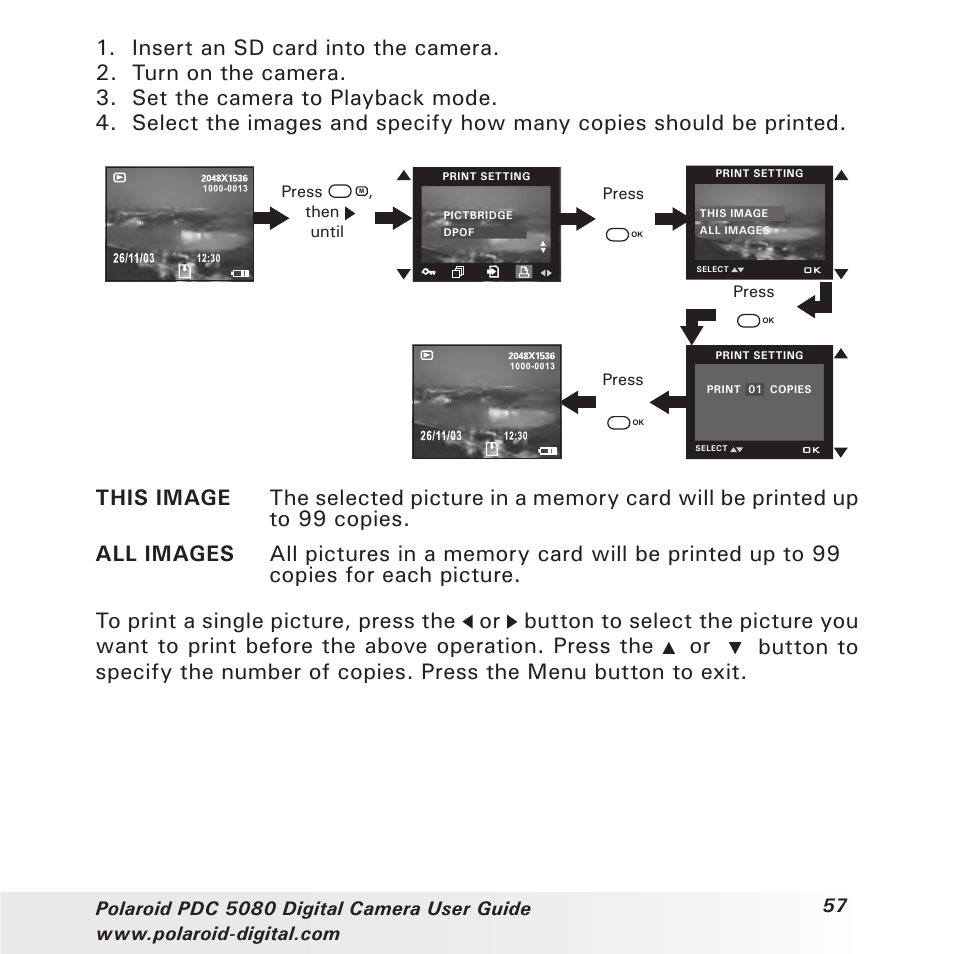 Polaroid PDC 5080 User Manual | Page 57 / 88