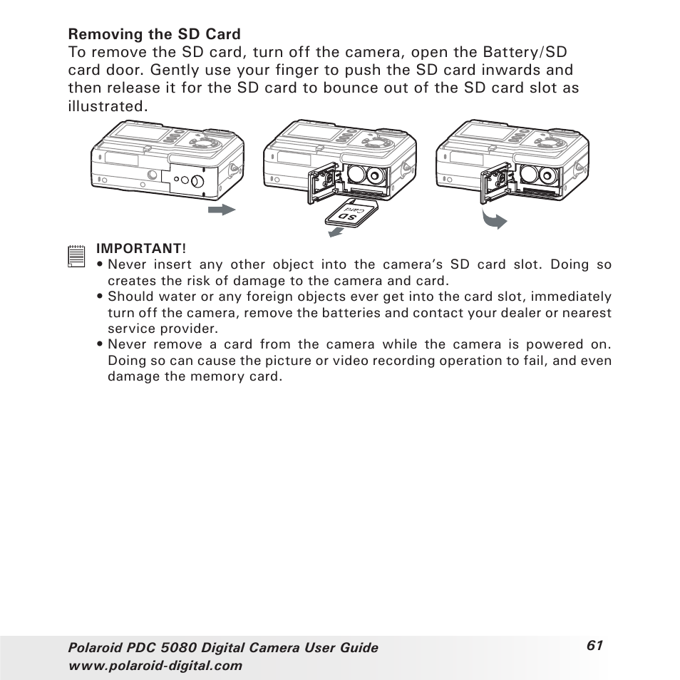 Polaroid PDC 5080 User Manual | Page 61 / 88