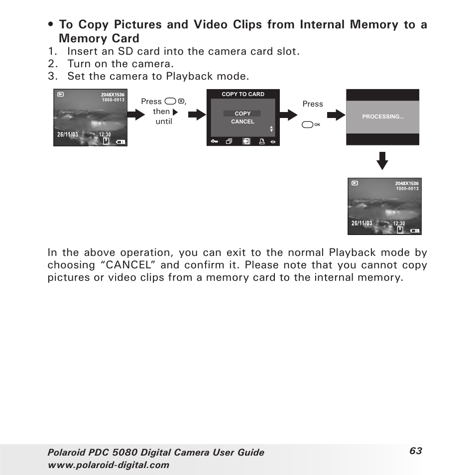 Polaroid PDC 5080 User Manual | Page 63 / 88