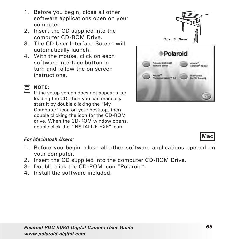 Polaroid PDC 5080 User Manual | Page 65 / 88