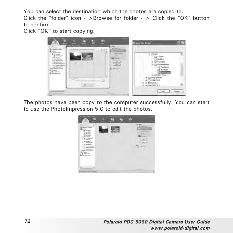 Polaroid PDC 5080 User Manual | Page 72 / 88