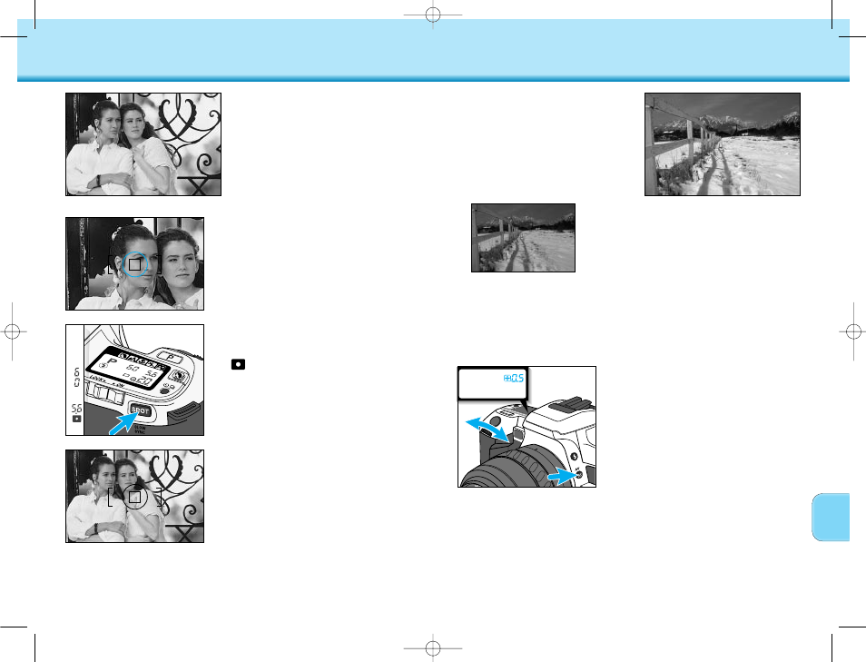 Exposure – exposure compensation, Exposure – spot metering | Polaroid MAXXUM HTsi User Manual | Page 30 / 47