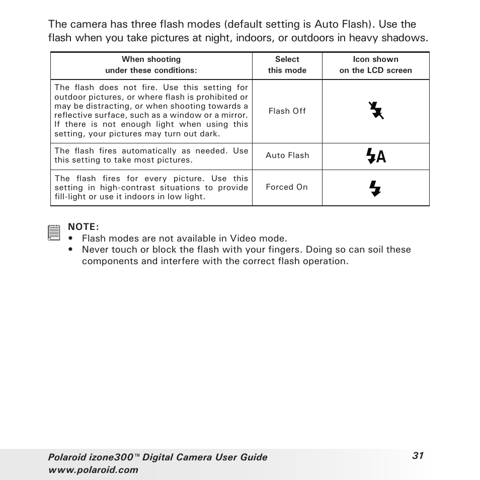 Polaroid izone300 User Manual | Page 31 / 84