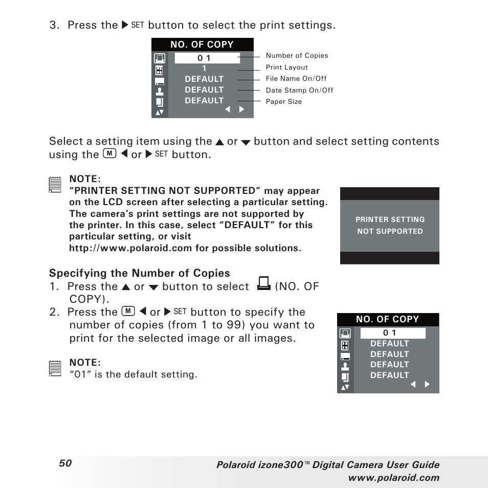 Polaroid izone300 User Manual | Page 50 / 84