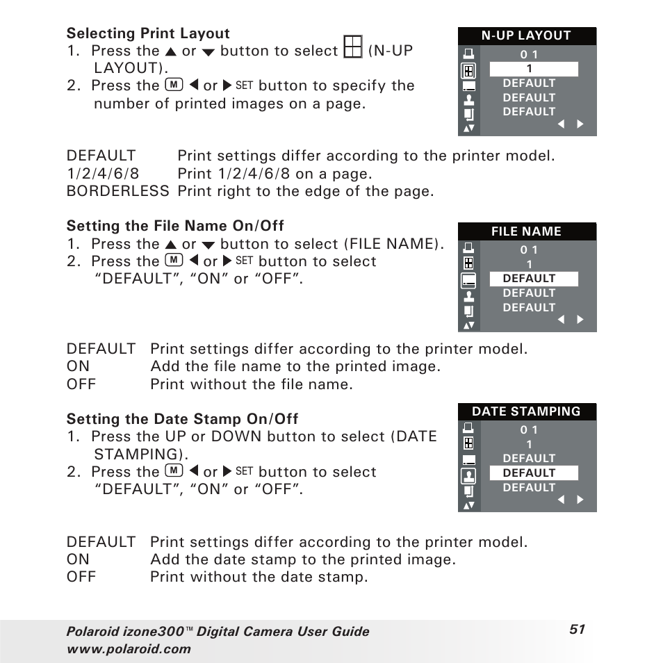 Polaroid izone300 User Manual | Page 51 / 84