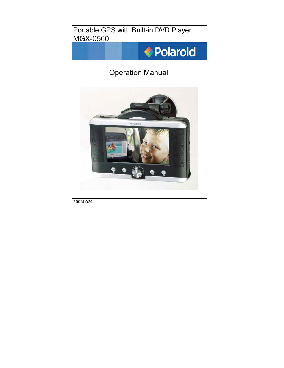 Polaroid MGX-0560 User Manual | 69 pages