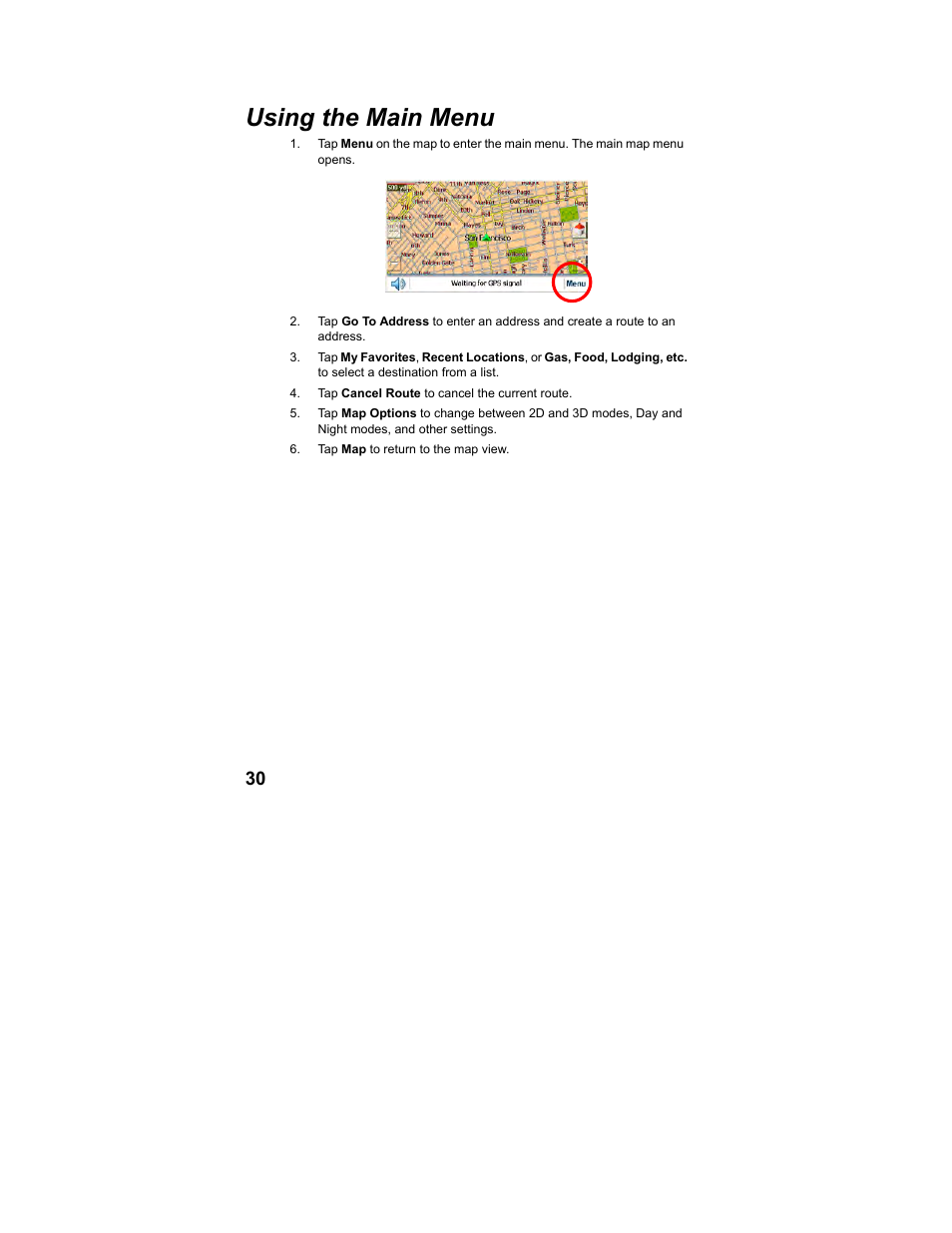 Using the main menu | Polaroid MGX-0560 User Manual | Page 31 / 69