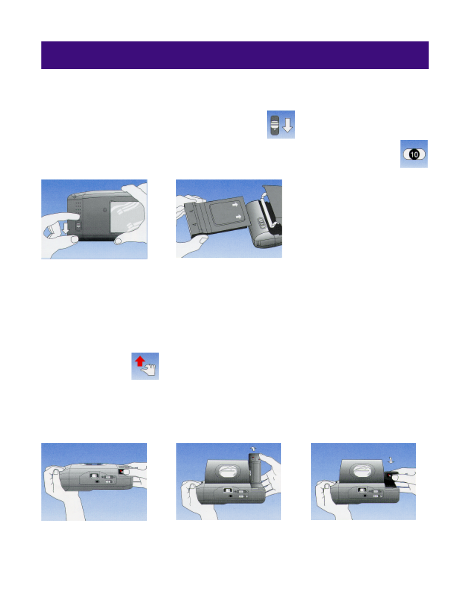 Loading the film, Opening the camera | Polaroid captiva SLR User Manual | Page 5 / 10