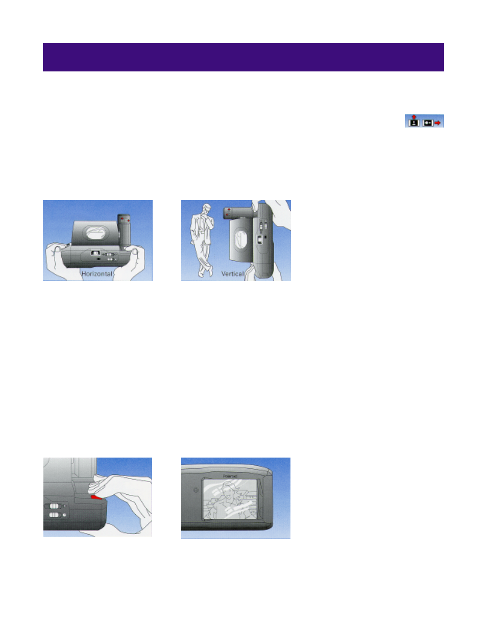 Positioning your subject, Taking the picture | Polaroid captiva SLR User Manual | Page 6 / 10