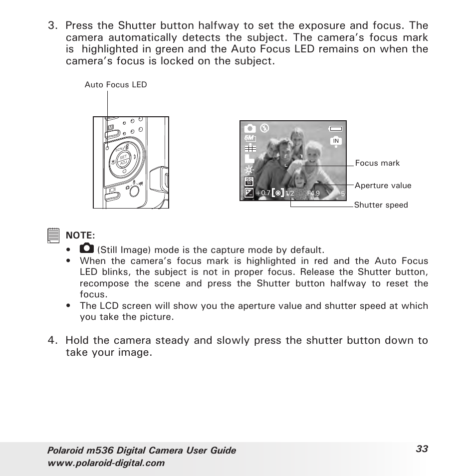 Polaroid m536 User Manual | Page 33 / 111