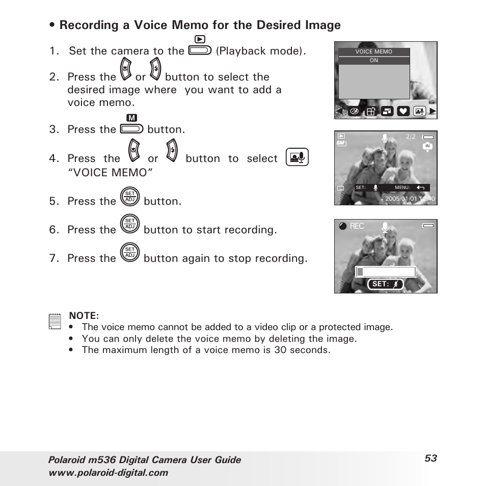 For the desired image | Polaroid m536 User Manual | Page 53 / 111
