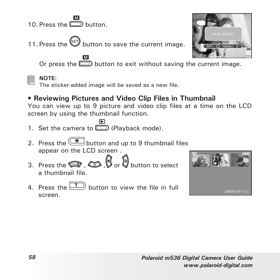 Polaroid m536 User Manual | Page 58 / 111