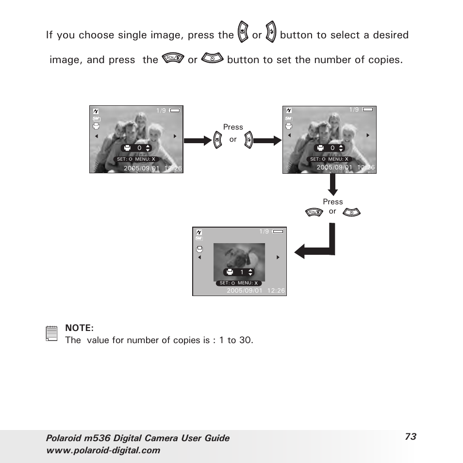 Polaroid m536 User Manual | Page 73 / 111