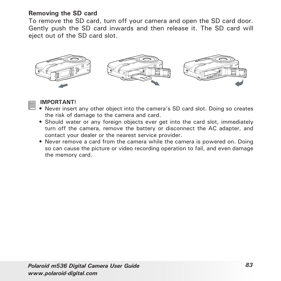 Polaroid m536 User Manual | Page 83 / 111