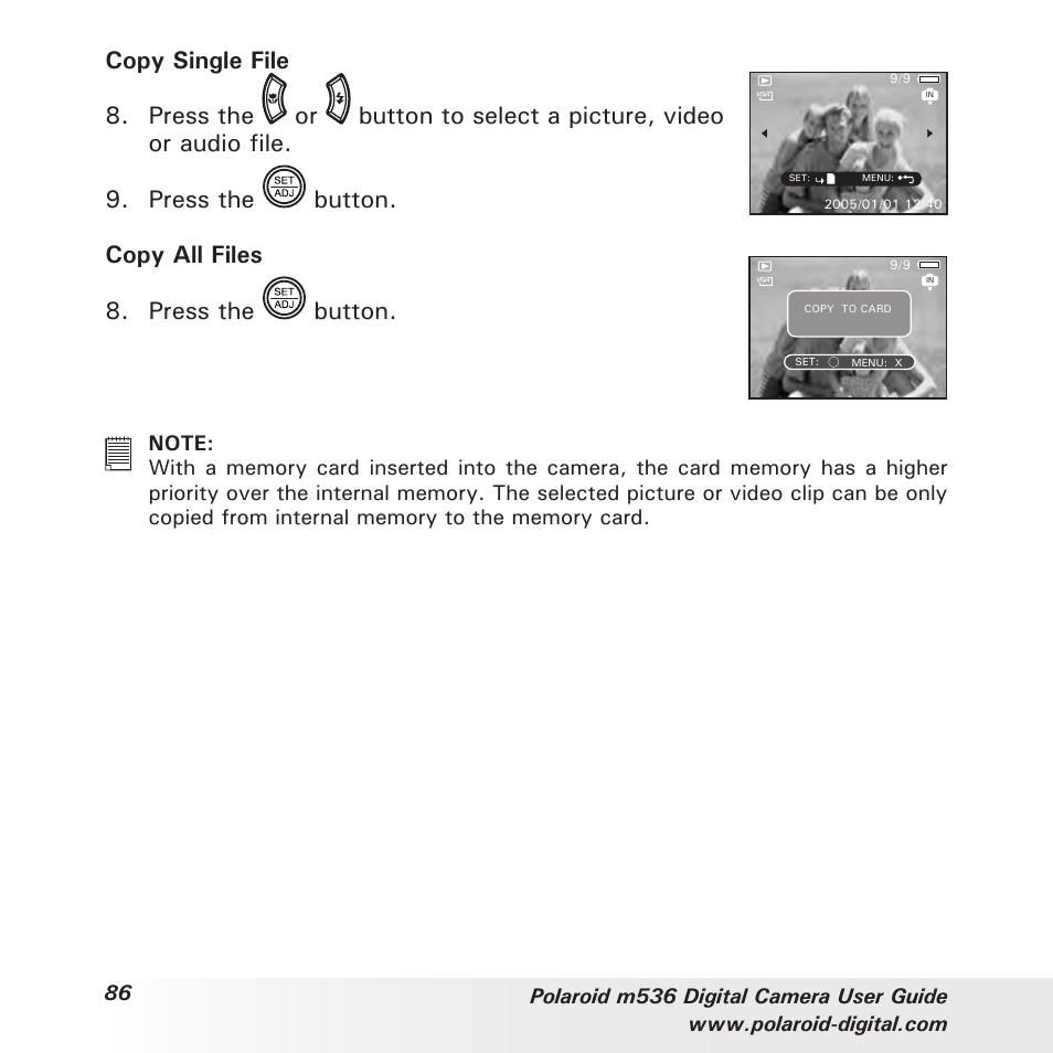 Polaroid m536 User Manual | Page 86 / 111