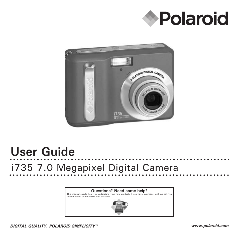 Polaroid i735 User Manual | 106 pages