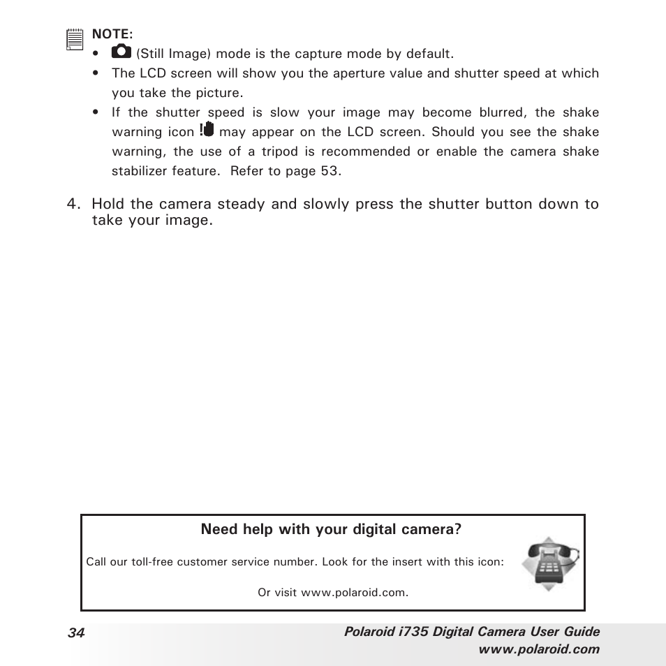 Polaroid i735 User Manual | Page 34 / 106