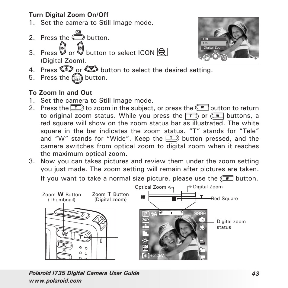 Polaroid i735 User Manual | Page 43 / 106