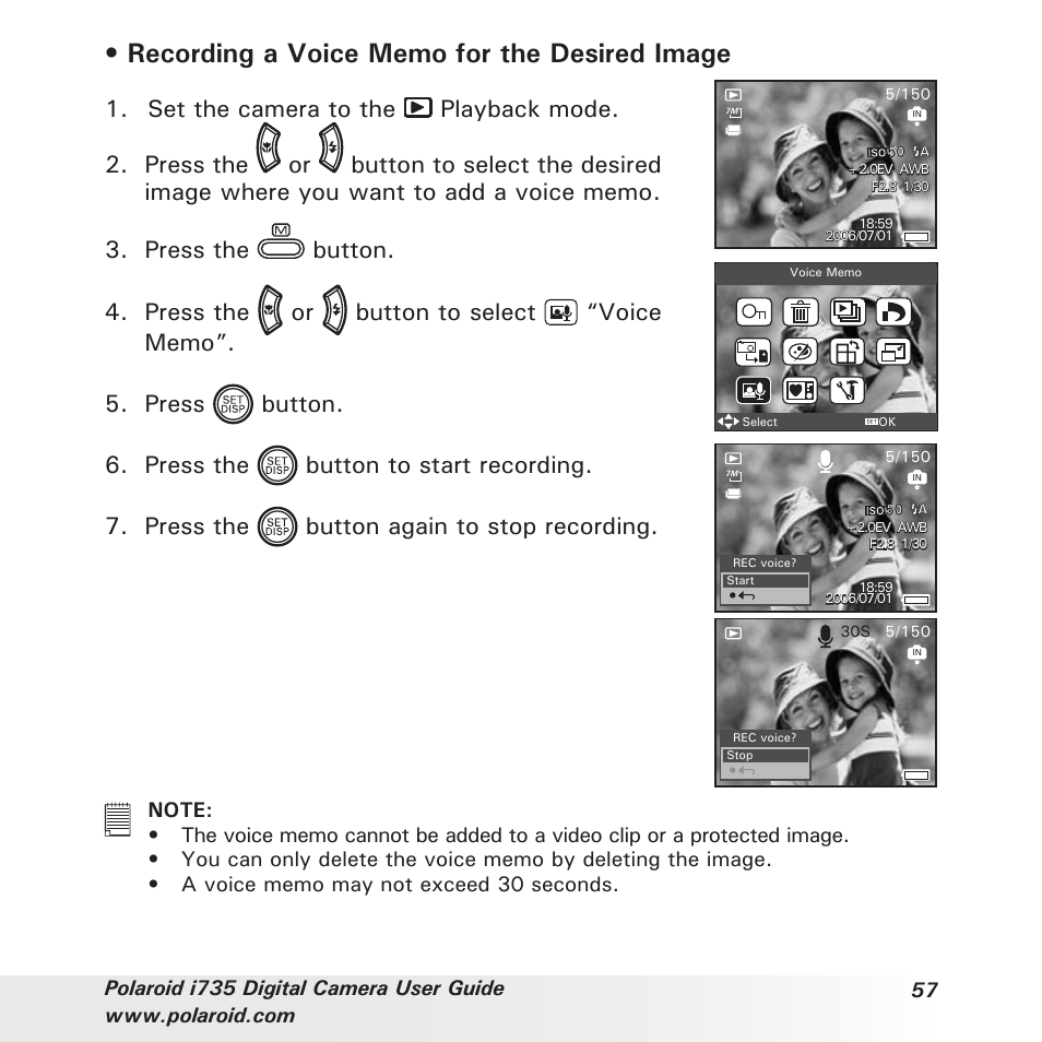For the desired image | Polaroid i735 User Manual | Page 57 / 106