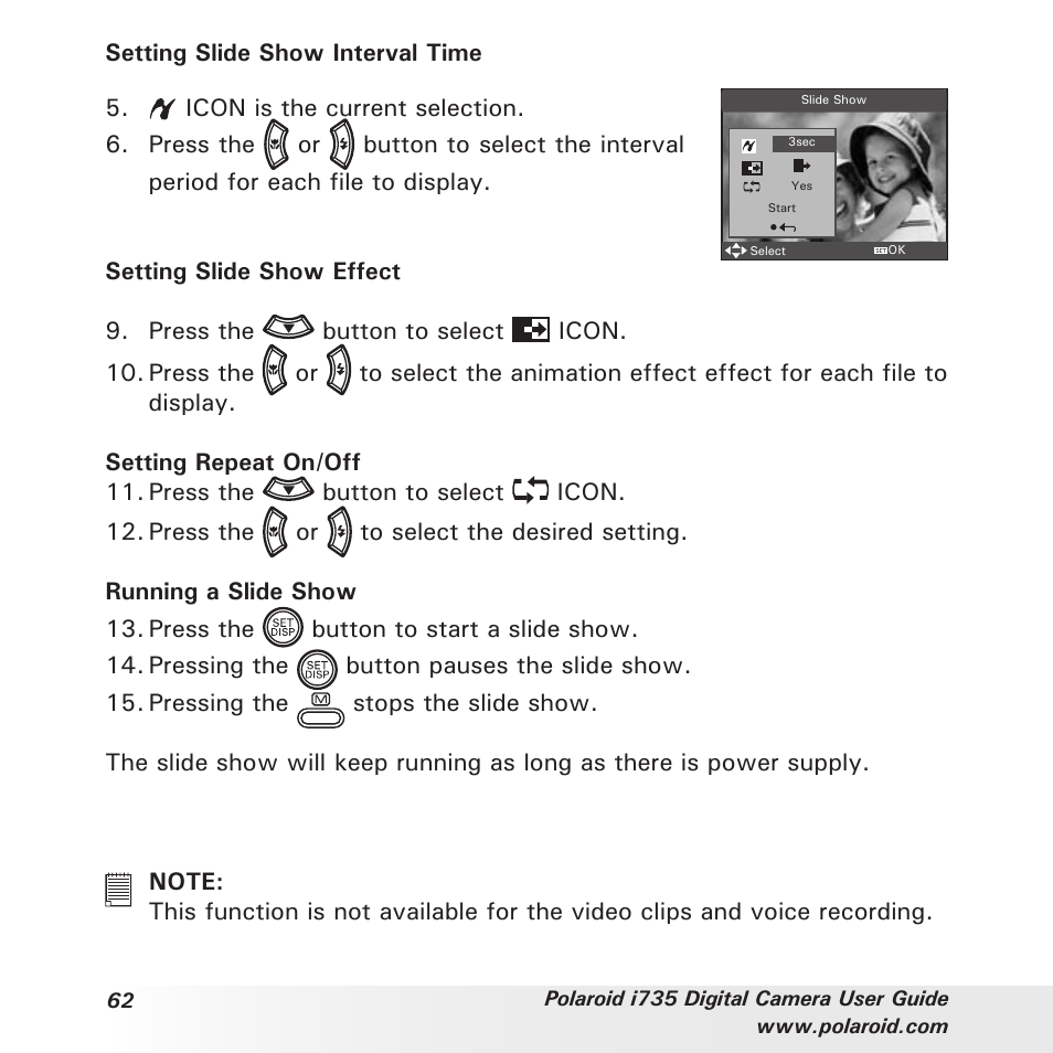 Polaroid i735 User Manual | Page 62 / 106