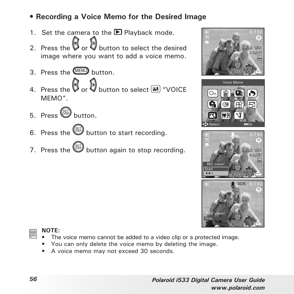 For the desired image | Polaroid I533 User Manual | Page 56 / 105