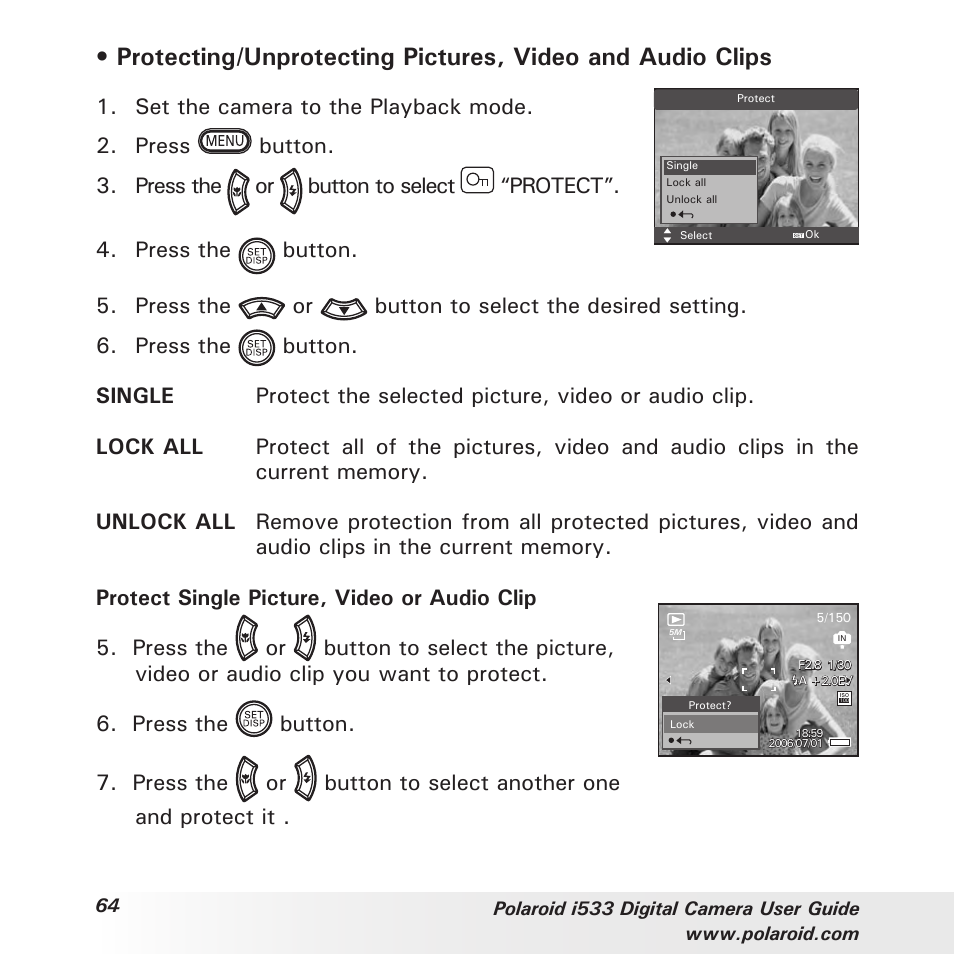 Polaroid I533 User Manual | Page 64 / 105