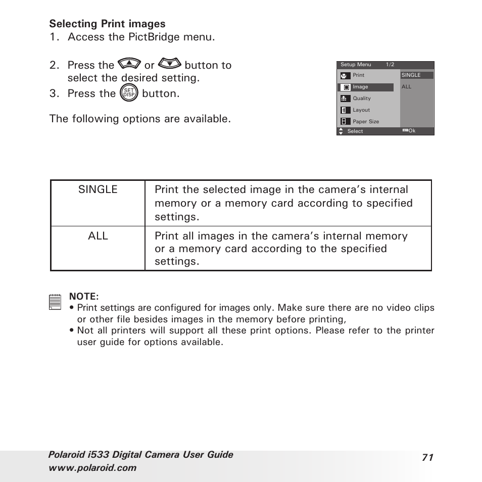 Polaroid I533 User Manual | Page 71 / 105