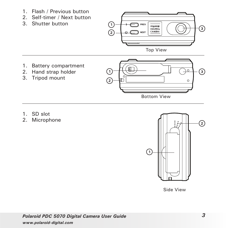 Polaroid PDC 5070 User Manual | Page 3 / 83