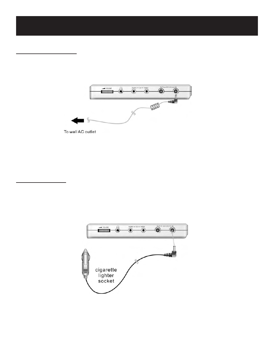 Power supply, Using the ac adapter | Polaroid PDU-2729 User Manual | Page 9 / 11