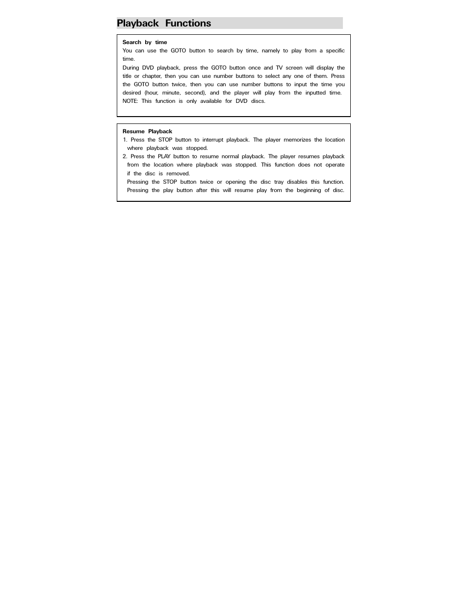Playback functions | Polaroid PDV-0707N User Manual | Page 22 / 29