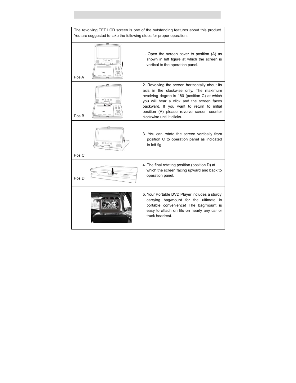 Special features of revolving lcd screen | Polaroid PDV-0707N User Manual | Page 25 / 29