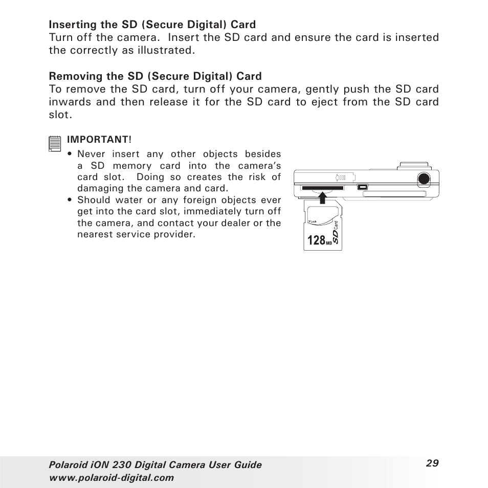 Polaroid iON 230 User Manual | Page 29 / 48