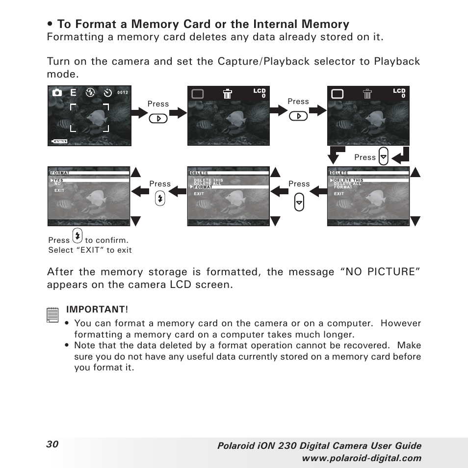 Polaroid iON 230 User Manual | Page 30 / 48