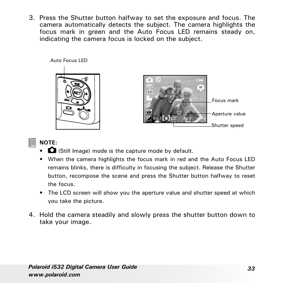 Polaroid i532 User Manual | Page 33 / 110